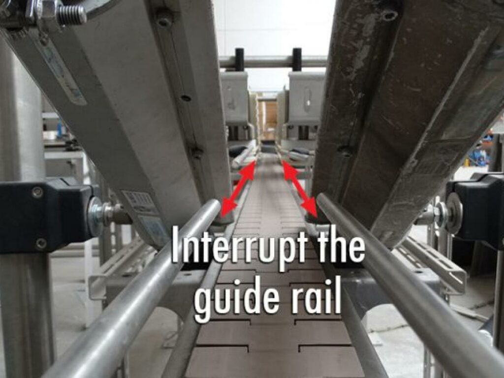 Interrupt the guide rail, 6 key points to ensure an optimal efficiency of your air knives, CYAGO, Drying and blowing solutions